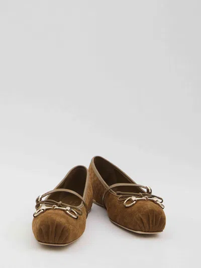Gucci Women  Horsebit Ballet Flats