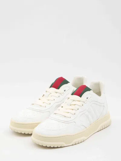 Gucci Re-web Sneakers In White