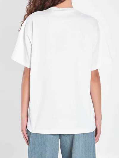 Gucci Womens Brand-print Relaxed-fit Cotton-jersey T-shirt White Mc In White