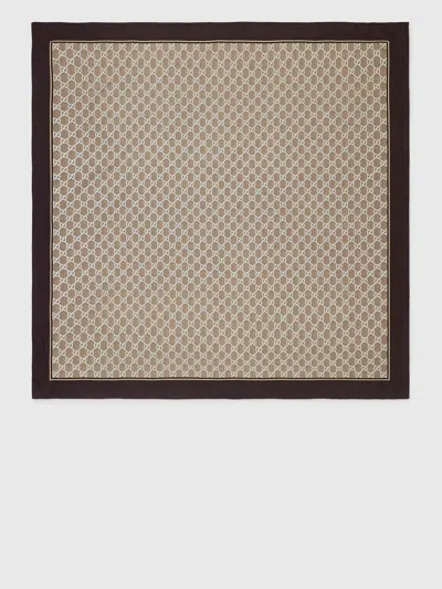 Gucci Hand-stitched Silk Square Contrast Border