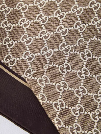 Gucci Hand-stitched Silk Square Contrast Border