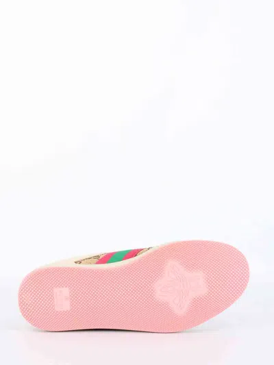Gucci Women Screener Sneakers With Web Motif In Multi