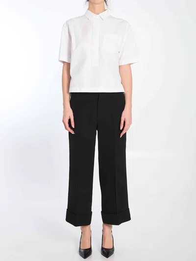 Gucci Logo-embossed Boxy Shirt With Breast Pocket In White