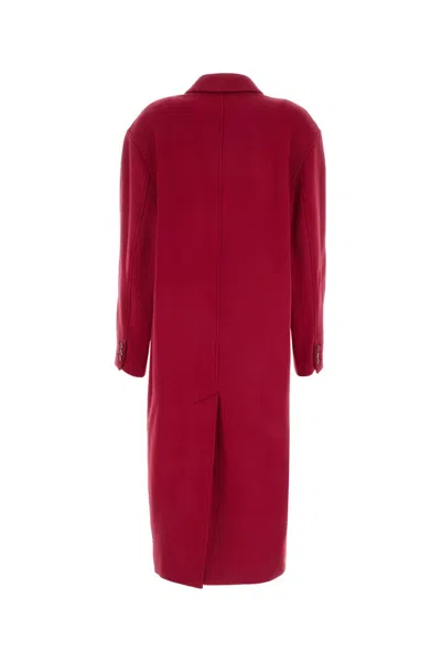 Isabel Marant Women Bordeaux Wool Blend Theodore Coat