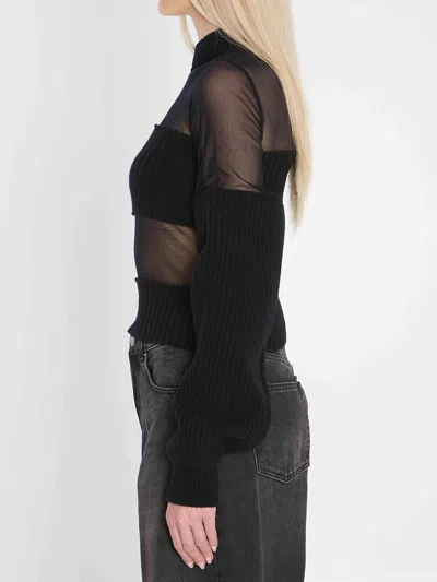 Jean Paul Gaultier Knee Length Dress Fitted Silhouette In Black