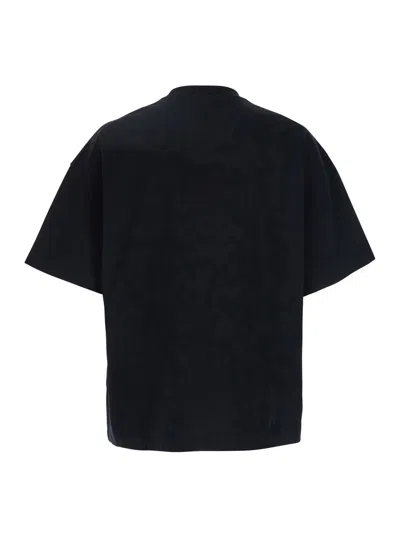 Jil Sander Cotton Jersey Logo T-shirt In Black
