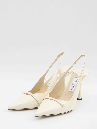 Jimmy Choo Pointed High Heel Sandals In Neutral