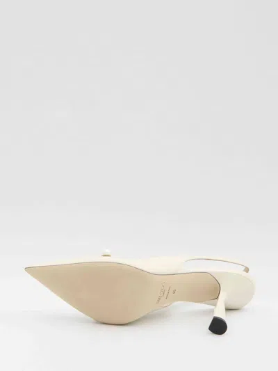 Jimmy Choo Pointed High Heel Sandals In Neutral