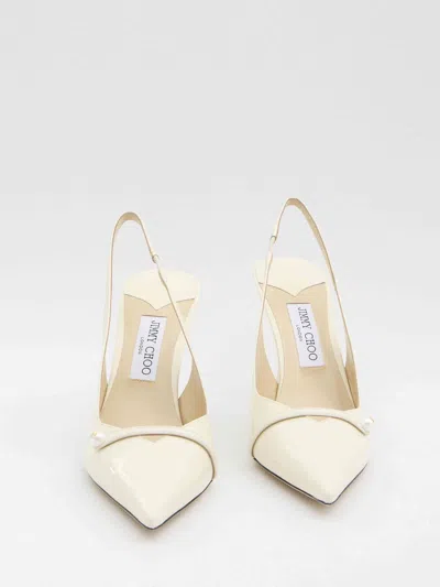 Jimmy Choo Pointed High Heel Sandals In Neutral