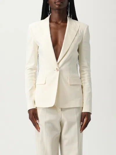 Pinko Blazer  In Misto Lino In White