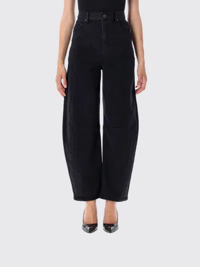 Self-portrait High-waisted Relaxed Fit Black Jeans