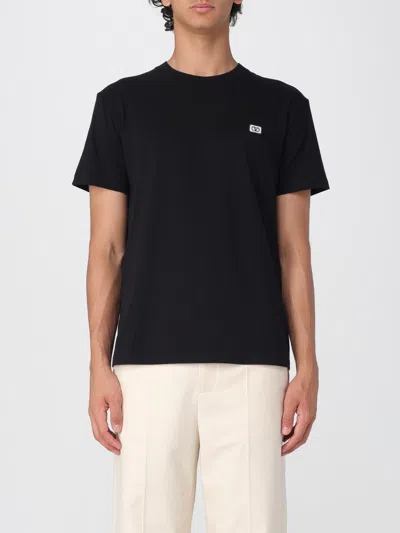 Valentino T-shirt With Signature Vlogo In Black