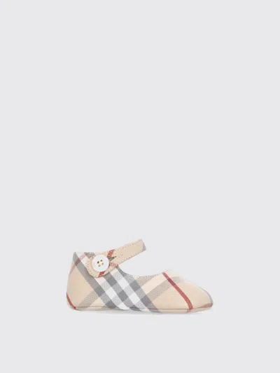 Burberry Scarpe  Bambino Colore Beige In Multi