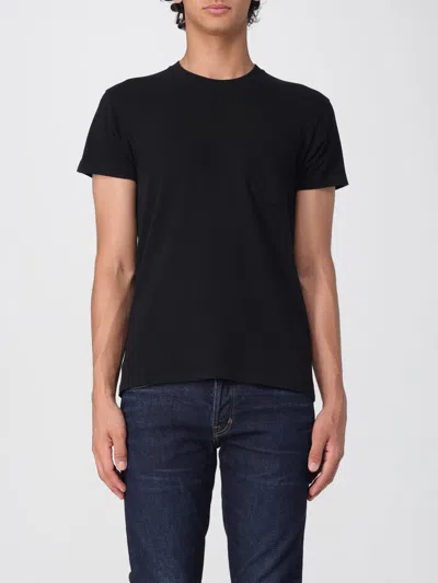 Tom Ford Regular Fit Black T-shirt With Classic Crew Neckline