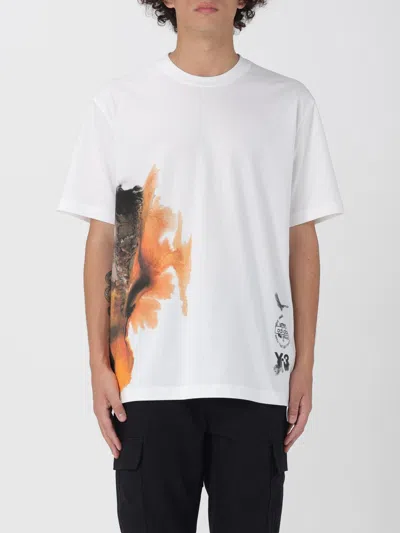 Y-3 Adidas Short Sleeve T-shirt In White
