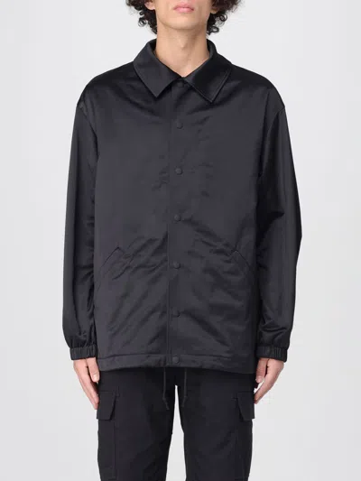 Y-3 Logo-printed Shirt Jacket In Black