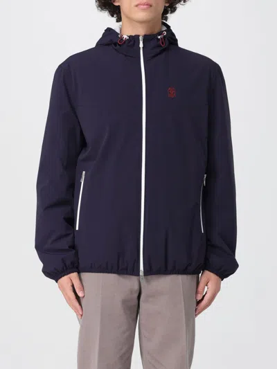 Brunello Cucinelli Waterproof Hooded Jacket In Blue