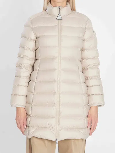Moncler Women Igesse Midi Puffer Jacket In Neutral