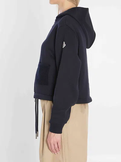 Moncler Logo Patch Zip-up Hoodie