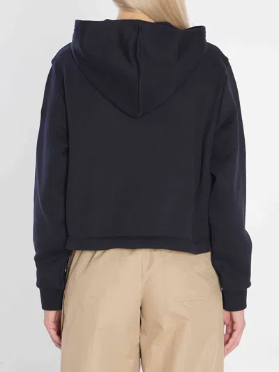 Moncler Logo Patch Zip-up Hoodie