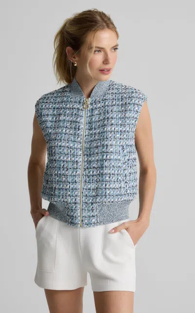 St John Gigi Vest In St. John X Malbon Signature Tweed