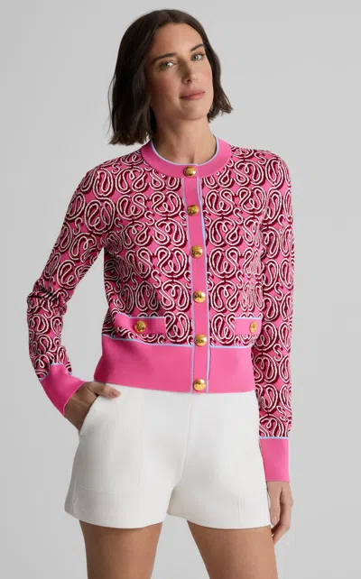 St John Rosie Sweater In St. John X Malbon Logo Knit In Multi