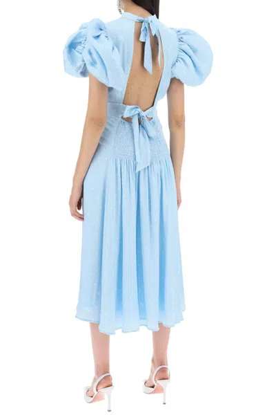 Rotate Birger Christensen Rotate Polka Dot Midi Dress With Balloon Sleeves Women