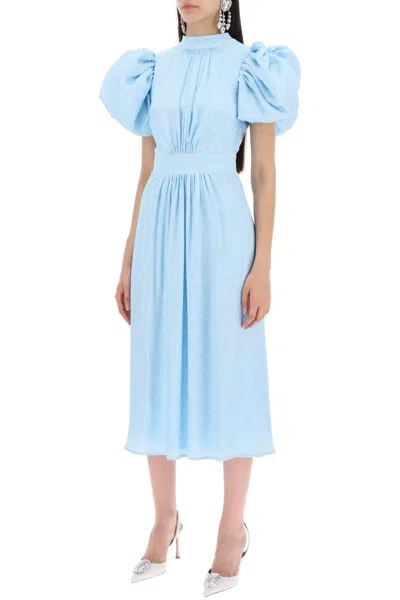 Rotate Birger Christensen Rotate Polka Dot Midi Dress With Balloon Sleeves Women
