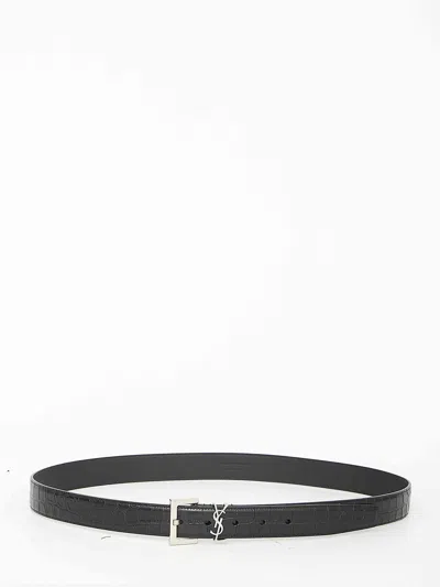 Saint Laurent Men Monogram Belt