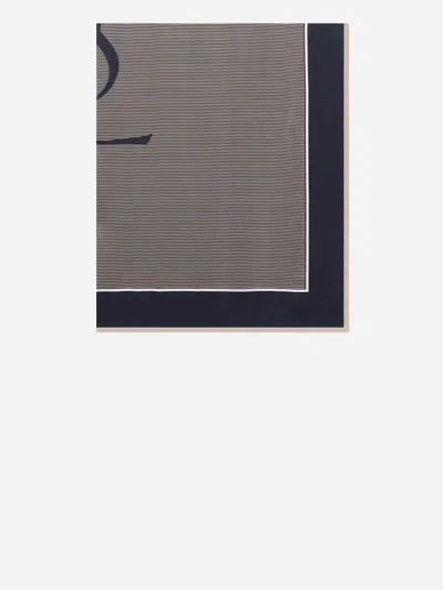 Saint Laurent Women Cassandre Striped Stole