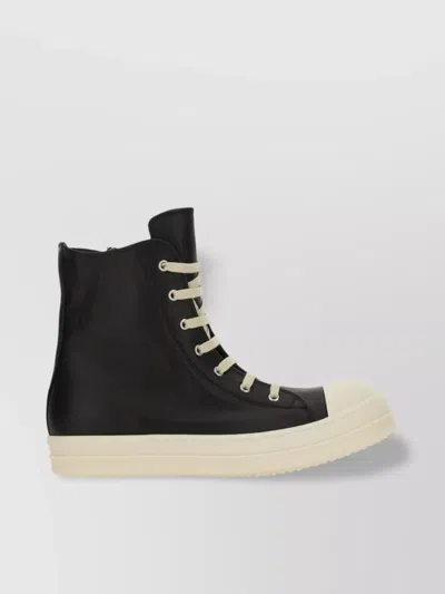 Rick Owens Contrasting-toe Cap Lace-up Sneakers