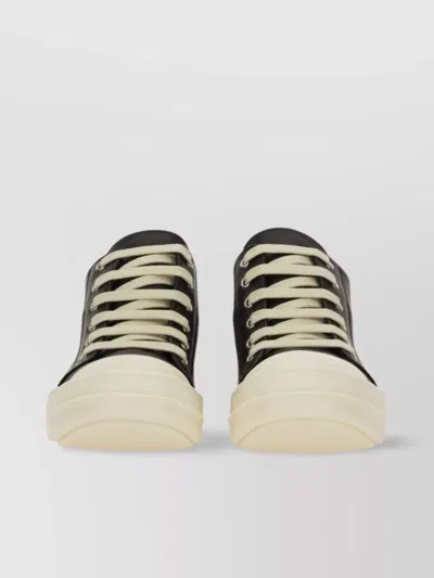 Rick Owens Low-top Leather Sneaker Contrast Sole