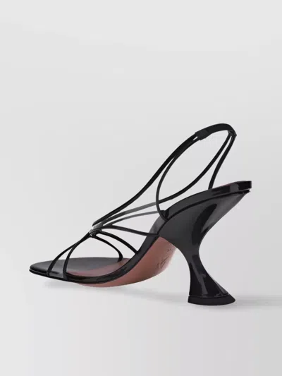 Amina Muaddi Geometric Heel Foot Sculptural Sandals