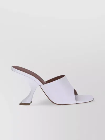 Amina Muaddi Taylor Sculptural Geometric Heel Pumps