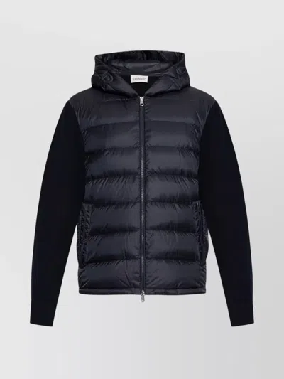 Moncler Blue Padded Zip-up Cardigan