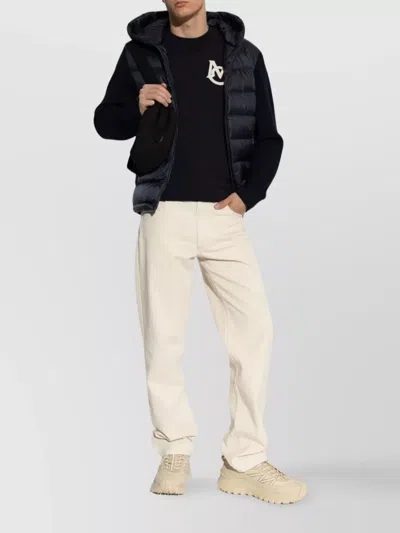 Moncler Blue Padded Zip-up Cardigan