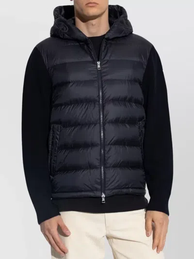 Moncler Blue Padded Zip-up Cardigan