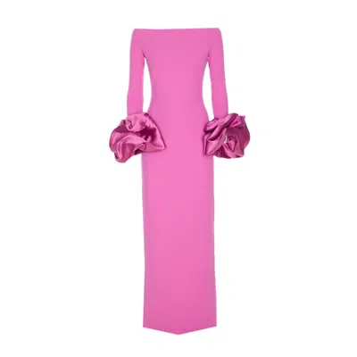 Solace London Women Talia Maxi Dress In Pink