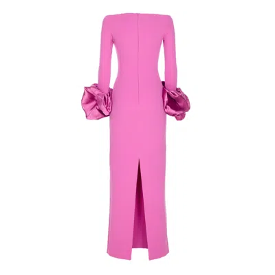 Solace London Women Talia Maxi Dress In Pink