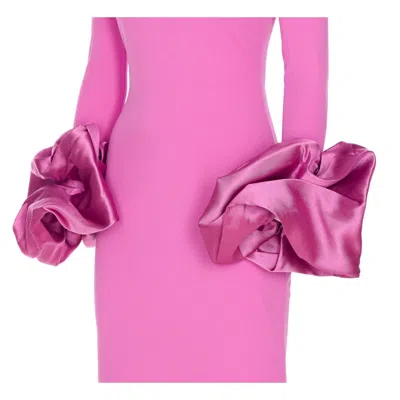 Solace London Women Talia Maxi Dress In Pink