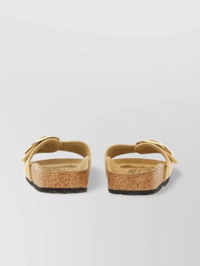 Birkenstock Textured Strap Cork Sole Mules