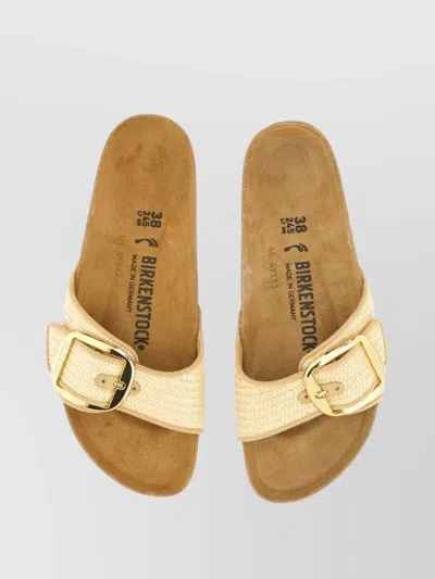 Birkenstock Textured Strap Cork Sole Mules
