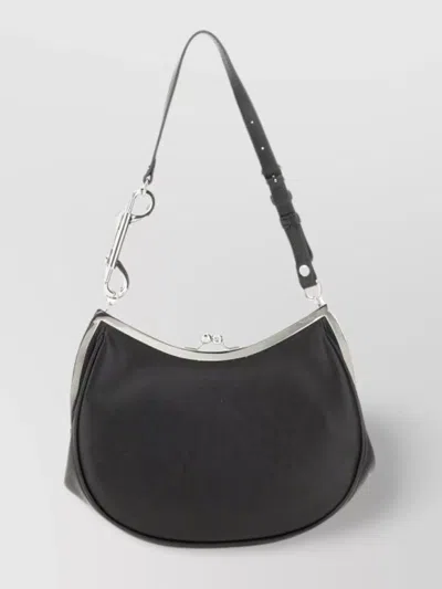 Vivienne Westwood Shoulder Bag With Adjustable Strap And Metal Accents