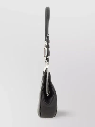 Vivienne Westwood Shoulder Bag With Adjustable Strap And Metal Accents