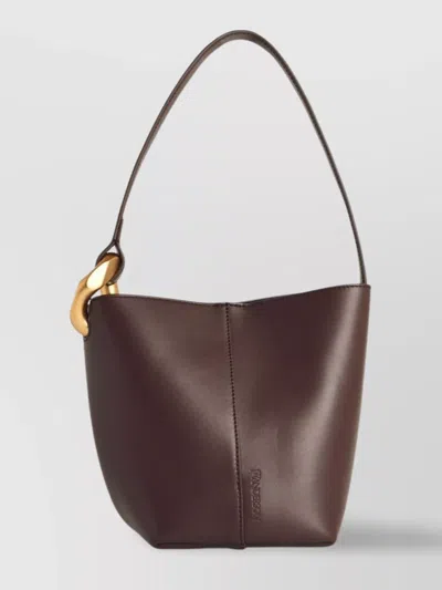 Jw Anderson 'corner' Small Leather Bucket Bag