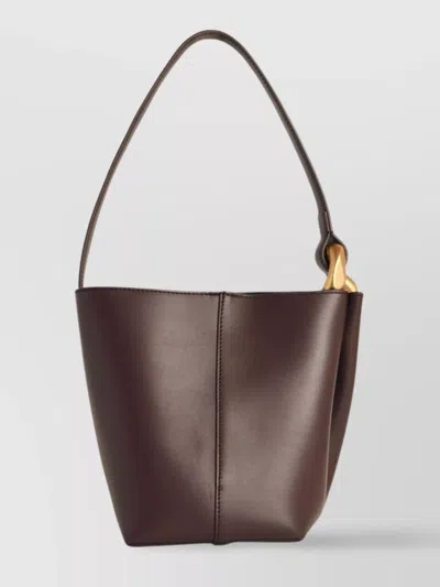 Jw Anderson 'corner' Small Leather Bucket Bag
