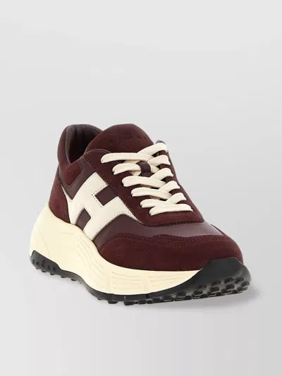 Hogan High-fidelity Sneakers With Contrast Sole In Multi