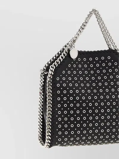 Stella Mccartney Tiny Falabella Stud-embellished Tote Bag In Black