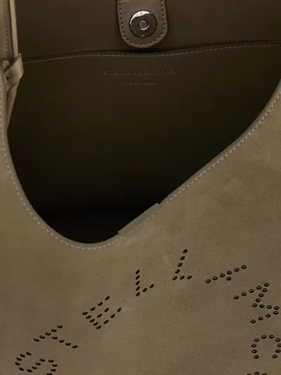 Stella Mccartney Large Suede Finish Shoulder Bag With Top Handle