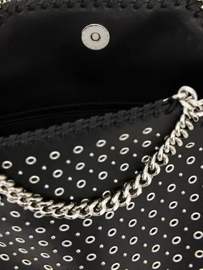 Stella Mccartney Tiny Falabella Stud-embellished Tote Bag In Black